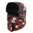 thumbnail image 1 of Jusqu'à 10$ Chapeaux Bomber Rouges d'Hiver pour Hommes et Femmes Casquettes de Ski d'Hiver avec Oreilles et Pare-Brises de Ski, 1 of 6