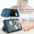 thumbnail image 5 of for Google Pixel 7a Wallet Case, Crossbody Phone Purse with Card Holder for Women, Zipper PU Leather Carrying Cover Gift with Shoulder Strap Kickstand Anti-drop for Google Pixel 7a - Blue, 5 of 12