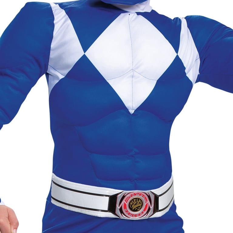 Power Rangers Mighty Morphin Blue Ranger Classic Muscle Adult
