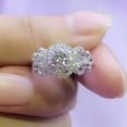 thumbnail image 5 of K-KED 925 Silver Filled Ring Fashion Cubic Zircon Wedding Anniversary Delicate Jewelry Sz 6-10-9, 5 of 6
