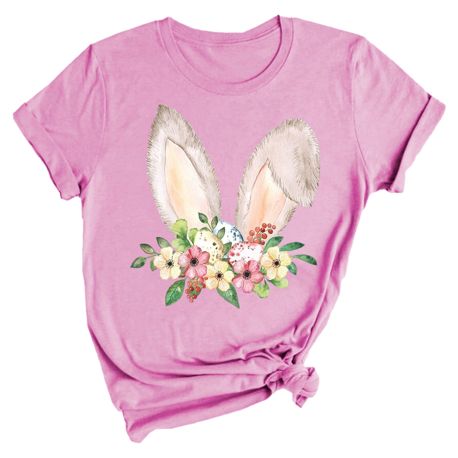 Uooqdmx Graphic Tees Women, Oversized Shirts for Women, Easter