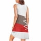 thumbnail image 5 of Camisón de mujer con estampado y bolsillos, sin mangas, plisado, cuello redondo, 5 of 8