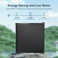 thumbnail image 3 of 1.7 Cu ft Compact Single Door Refrigerator - Energy Efficient, Reversible Door, Perfect for Home, Office, or Dorm, Black, 3 of 7