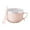 Pink-3, variant on 25 Oz Insulated Mug With Lid Design Large Soup Cup With Plate Perfect For Coffee Stews Ideal