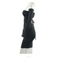 thumbnail image 4 of Vestido de discoteca de primavera con bolsa y falda a la cadera, sexy, con tubo, para mujer, de manga larga, con cuello halter, vestido tubo para mujer, minivestido ajustado con escote, 4 of 5