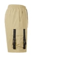 thumbnail image 4 of Men's Techwear Cargo Shorts Tactical Streetwear Summer Casual Shorts with Elastic Waist Drawstring and Buckle Pockets, 4 of 8