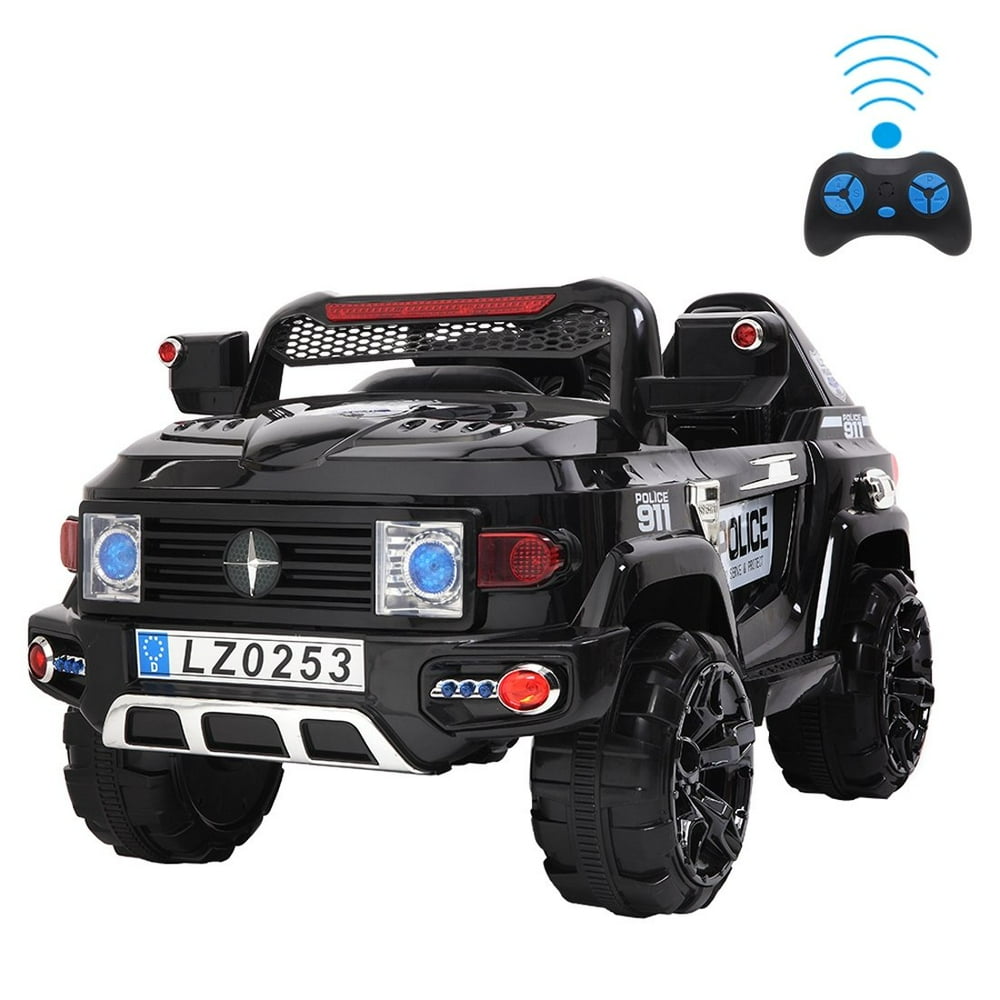 Ride on RC Toy Police Car for Kids, 12V 2.4GHz Children