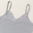 thumbnail image 6 of FAVIPT Soft Lace Camisole for Women Breathable Solid Scoop Neck Tank Tops Stretch Summer Undershirt Gray,XL, 6 of 9