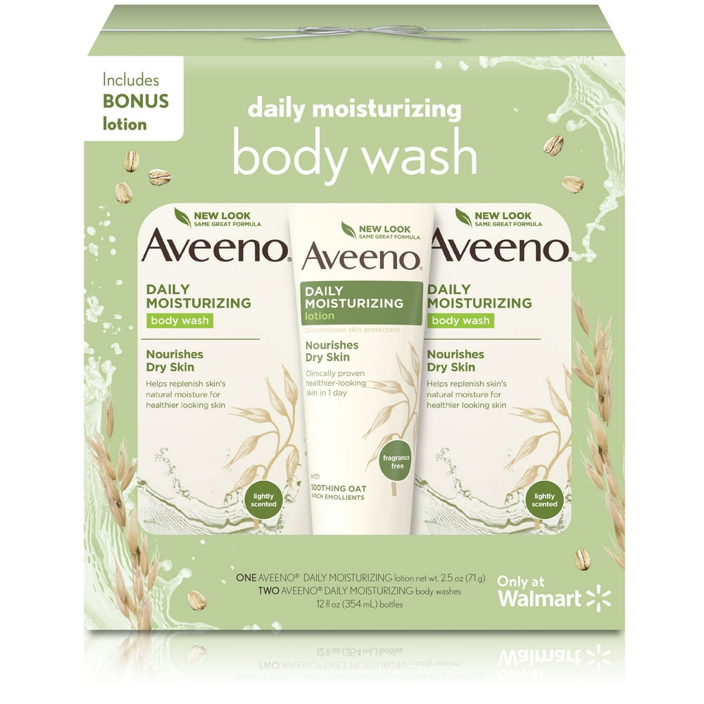 Aveeno Daily Moisturizing Gift Set (2 Body Washes and