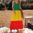thumbnail image 3 of Ethiopian Flag Sleeveless Dress Loose Women's Dress Dresses Luxury Evening Dresses, 3 of 9