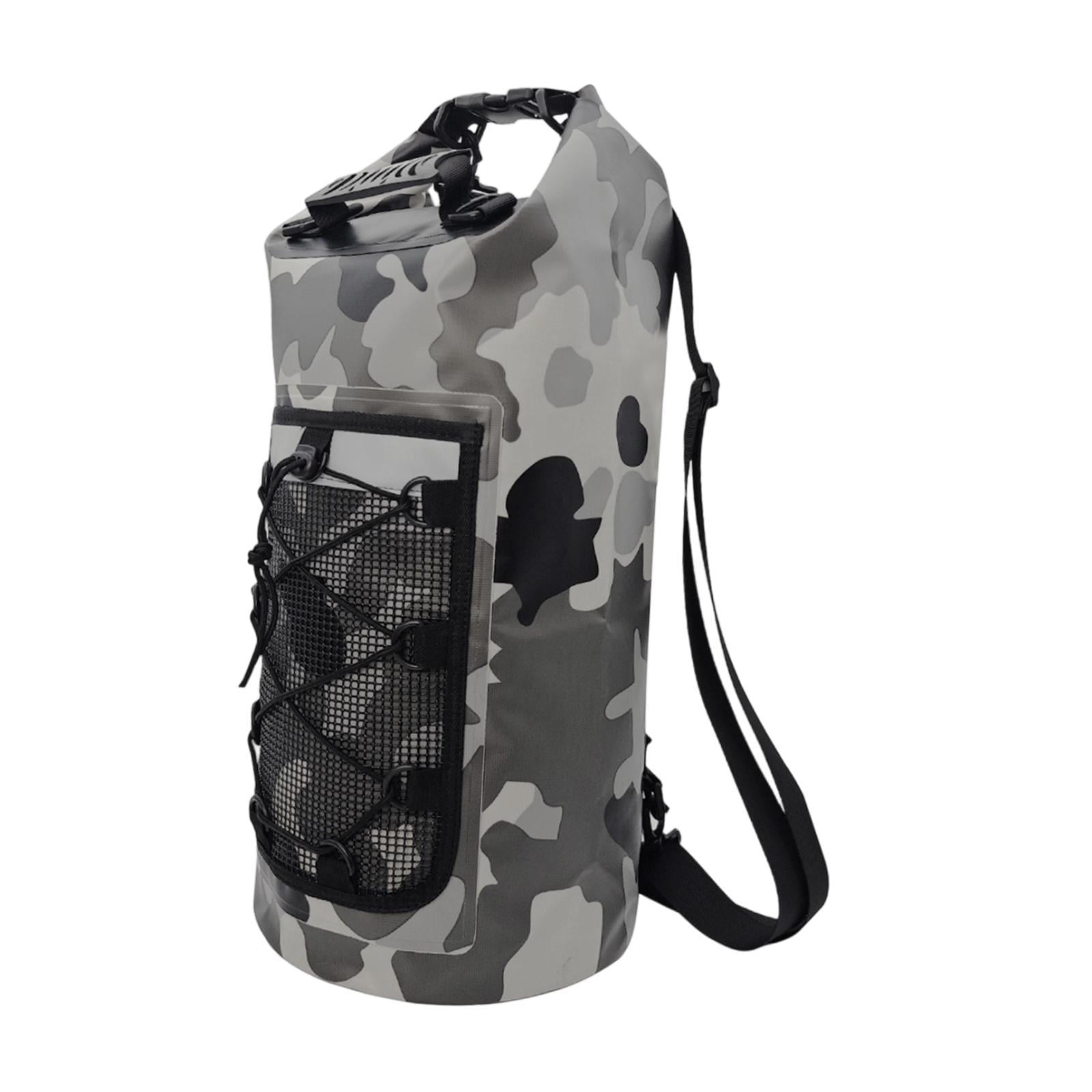 harayaa Waterproof Bag Multifunctional Dry Backpack Dry Bag with Comfortable Handle Mesh Gray