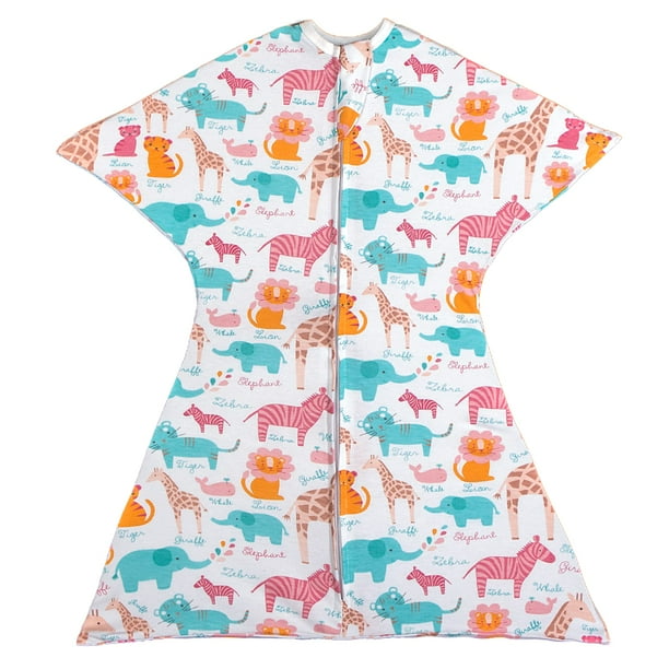 Sleeping Baby ZipadeeZip Swaddle Transition Sleep Sack 48 Months, Zoo