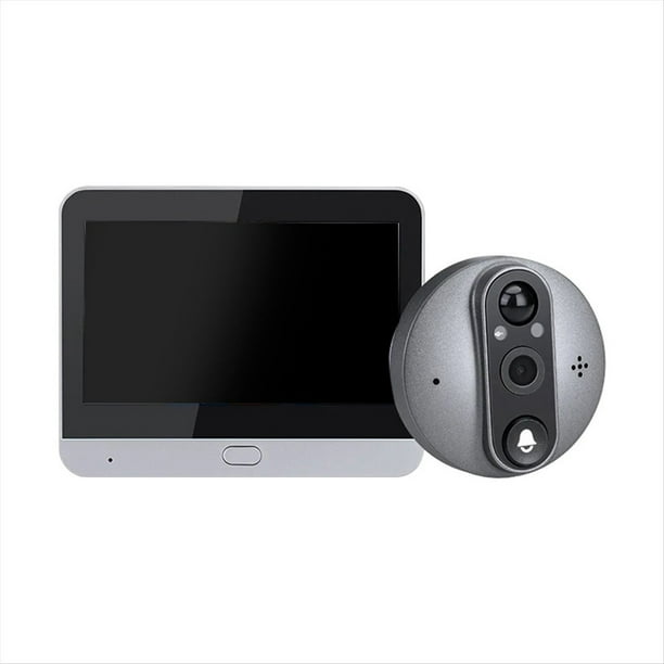 Tuya Digital Mirilla de Puerta Hogar Inteligente 1080P 120° Gran Ángulo de Visión Timbre Cámara Wifi IR Visión Visor Timbre de Puerta