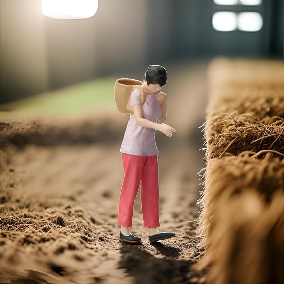 Figuras de personas a escala 1/64, manualidades DIY, coleccionables, modelo de personas pequeñas, Mini figuras de personas para Diorama, accesorios de Hugo  figura en miniatura