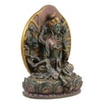 thumbnail image 3 of Ebros Buddhism Arya Khadiravani Green Tara Meditating On Lotus Throne Statue 6" Tall Buddha Figurine Bodhisattva Jetsun Dolma Altar Sculptural Decor Protection from Fear and Calamity Mantra Talisman, 3 of 4