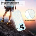 thumbnail image 6 of Case for iPhone 13 Pro, Shockproof Protective Phone Case Kawaii TPU Bumper Floral Women Flower Phone Cover for iPhone 13 Pro 2021 (6.1 Inch), Blue Crushed Flowers, 6 of 13