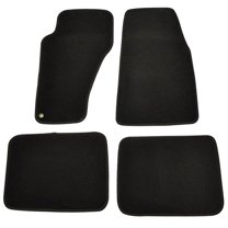 Ikon Motorsports Compatible with 99-04 Jeep Grand Cherokee OE Factory Style Black Nylon Carpet Car Floor Mats Front Rear 4pcs 1999 2000 2001 2002 2003 2004
