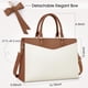thumbnail image 2 of Bolsa para portátil RAINSMORE de piel sintética impermeable de 15.6 pulgadas para mujer, 2 of 8