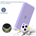 thumbnail image 2 of Decase for iPhone 15 Plus Translucent Case,Military Grade Anti-Drop Rugged Shockproof Anti-Yellowing Protection Cover,Anti-Scratch Soft TPU + Hard PC Hybrid Back Cover for iPhone 15 Plus,Purple, 2 of 6