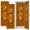 Color 3, variant on 2 Pcs School Locker Magnetic Wallpaper 12" x 36" Halloween Disco Pumpkin Leopard Print Reusable Removable Locker Accessories Back to School Supplies