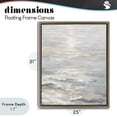thumbnail image 4 of Stupell Industries Contemporary Shallow Reflections Morning Light Brown Floating Frame Canvas Art, 25 x 31, by Riley B, 4 of 8