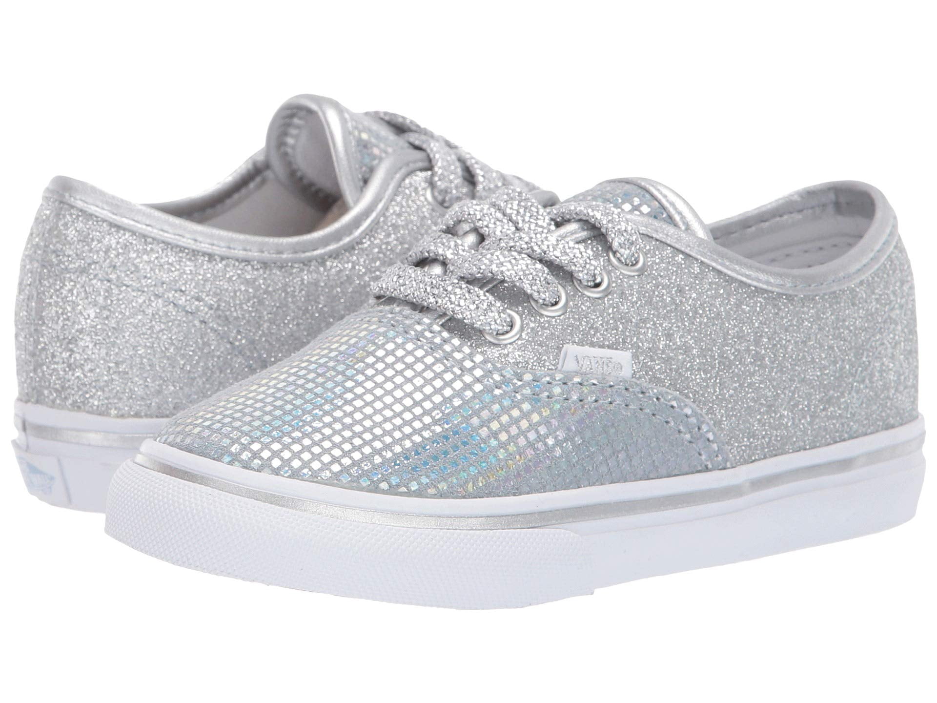 girls silver vans