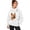 v#52White237, variant on YMNXA Women Pet Pouch Hoodie Yorkshire Terrier Print Long Sleeve Pullover Button Collar Sweatshirt with Front Pocket for Small Pets Winter Travel Party,2XL