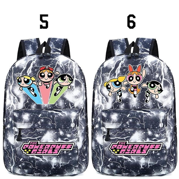 Anime P-powerpuffs Girls Girls Power Printed Student Backpack Back To School Snoppy Merch Schoolbag Travel Bags