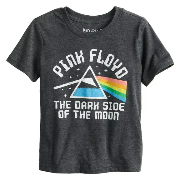 Toddler Boy's Short-Sleeve Dark Side of The Moon Graphic T-Shirt (Charcoal Heather, 5T)