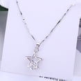 thumbnail image 2 of Estilo coreano Exquisito Hueco Estrella Colgante Collar Mujeres Clavícula Joyas, 2 of 4