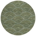 thumbnail image 2 of Addison Rugs Chantille Indoor/Outdoor Transitional Geometric, Abstract Olive Washable Round Rug, 8' x 8', 2 of 6