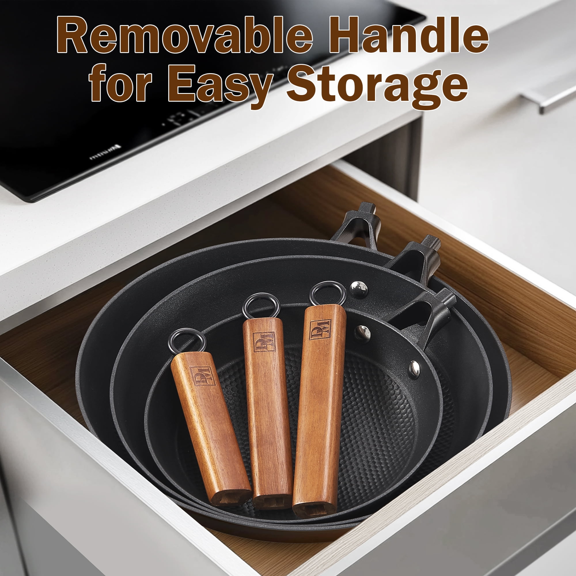 D&M Cast Iron Skillet Frying Pan - Thumbnail 3