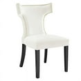 thumbnail image 4 of Modway Curve 20.5" Velvet Dining Side Chairs in Navy/Black (Set of 2), 4 of 10