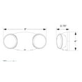 thumbnail image 2 of PE2EU-30 Progress Commercial Lighting 9 Inch 1W LED Emergency Light with Remote, 2 of 3