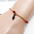 thumbnail image 2 of 18K Gold Plated Figa Gesture Hand Pendant Azabache Chain Bracelet Anklet Baby Hand Good Luck Charm Amulet Protection Jewelry for Women Girl, 2 of 7