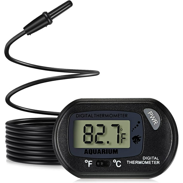 Aquarium Thermometer Digital LCD Water Thermometer with Probe and Suction  Cup Water Temperature Thermometer for Fish Tank Aquarium Marine Reptile  Habitat 