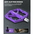 thumbnail image 5 of VICTGOAL Nylon Bicycle Pedals 9/16 DU Bearings Non-Slip Flat Platform Ultralight for MTB Road Bike Cycling Parts, 5 of 10