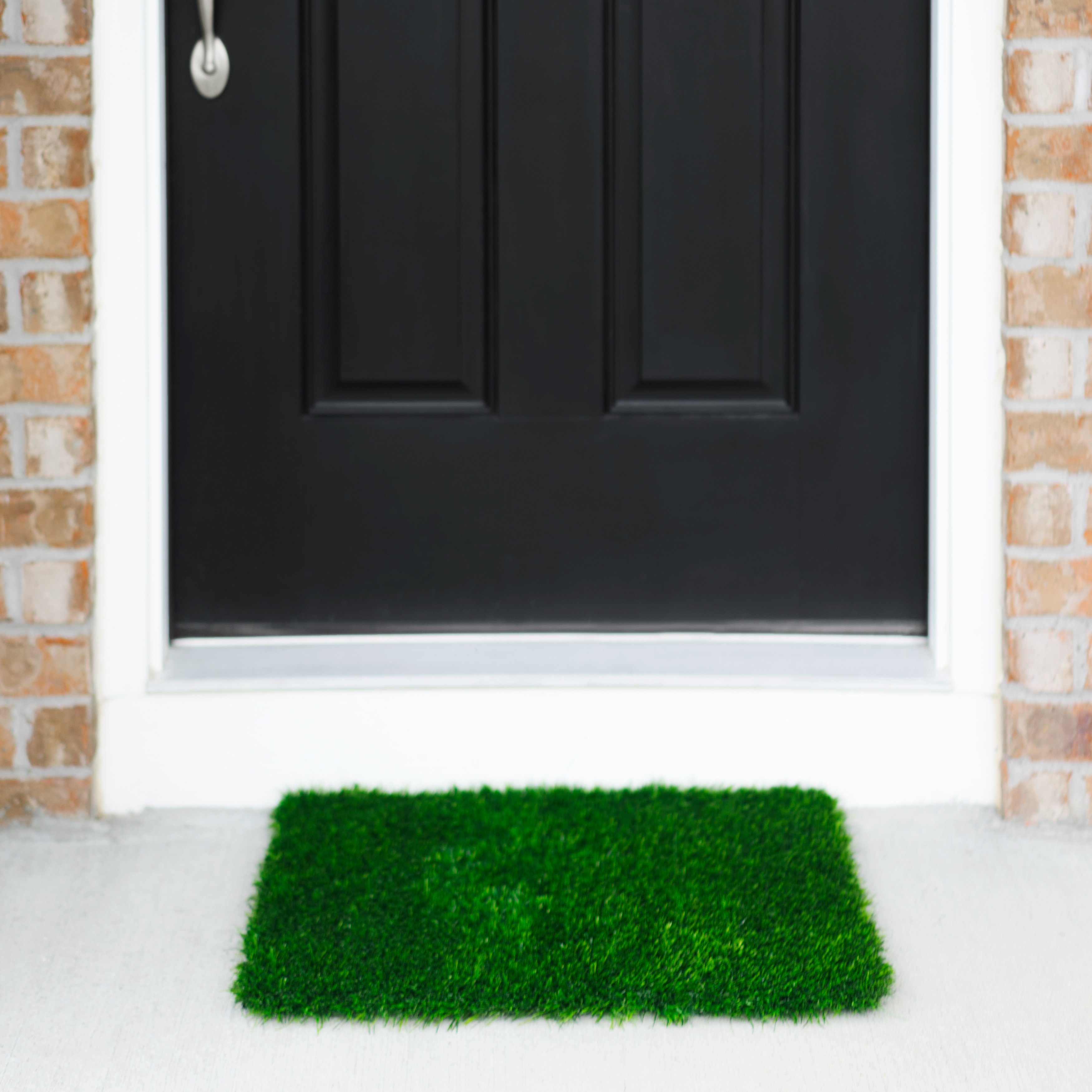 Plastic Grass Doormat Pzg Artificial Grass Rug W Drainage Holes
