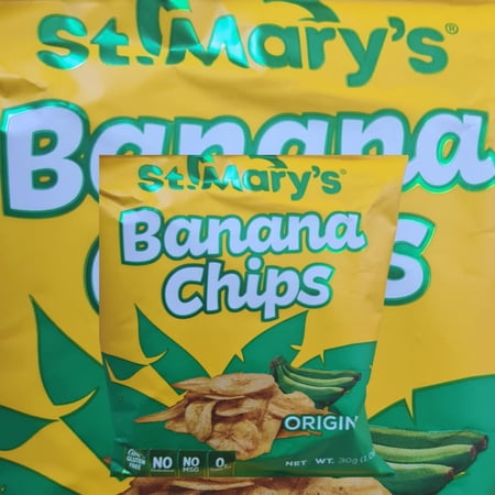 Mary's Banana Chips 15 Pack - 30g | Product of Jamaica | al - Perfect Crispiness