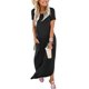 thumbnail image 2 of Vestido ANRABESS, casual, holgado, de verano, maxi beach, negro, 2 of 6
