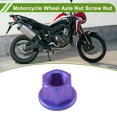thumbnail image 3 of Ofertas Únicas Tuerca de Tornillo del Eje de Rueda de Motocicleta M12*1.5 Azul Púrpura Helado Aleación de Titanio GR5 para Coches/Motocicletas/Bicicletas 4 Pcs, 3 of 6