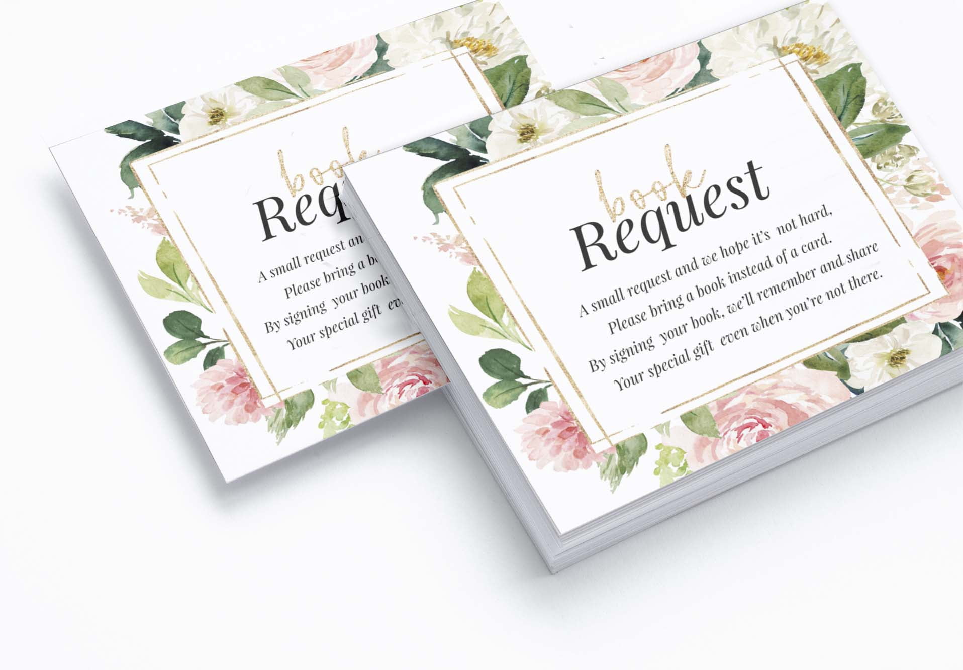 Inkdotpot 30 Books For Baby Shower Request Cards Bring A Book Instead Of A Card Floral Gender Neutral Baby Shower Invitations Inserts Games