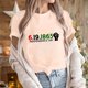 thumbnail image 4 of Blusas de Manga Corta para las Mujeres Sólido Casual Elástico Cómodo Cuello Redondo, Blusas para las Mujeres Casual, 4 of 4