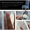 Clear Plastic Chair Covers Waterproof Soft PE Material Protect Dining Chairs from Stains, Dust