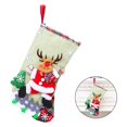 thumbnail image 4 of Medias de Navidad Medias colgantes para chimenea Árbol de Navidad Decoración Ciervo Sunnimix Medias festivas, 4 of 7