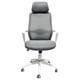 thumbnail image 5 of Silla de Oficina Gris Estilizada Ejecutiva con Cabecera TOPLIVING Top Living Silla gris Estilizada ejecutiva con cabecera, 5 of 6