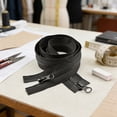 thumbnail image 1 of Decoration Head Double Open End Resin Zipper Fixing Clip For Jackets And Coats Easy One Hand Connector Extension Compatible With Separating Zippers, 1 of 6