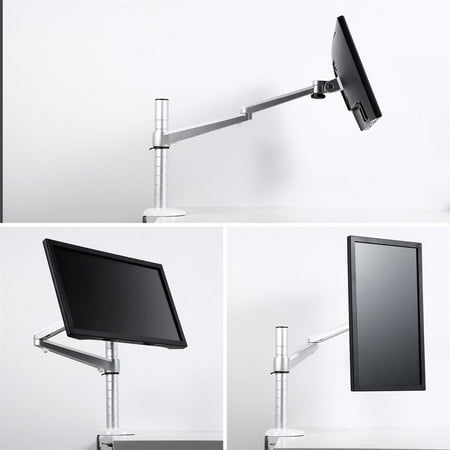Aluminum 360 Rotary Computer Combination Bracket Single Arm Monitor Stand QA3S