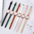thumbnail image 2 of ZHAOCHENG Reloj retro de nicho para mujer, estilo Ins, temperamento simple, cuadrado, pequeño, mini, informal, versátil, reloj de cuarzo para mujer, blanco, 2 of 4