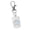White, variant on Multi Use Refillable Bottle Keychain Cap Accessory Securely Carries Liquid Cosmetics In Stylish Design